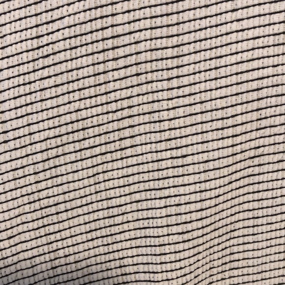 NWT LC Lauren Conrad Black and White Striped Shirt with Bell Sleeves, Size XL - Picture 3 of 9